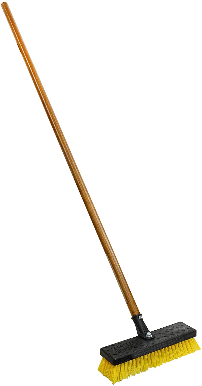Quickie Deck Scrub with 54-Inch Handle
