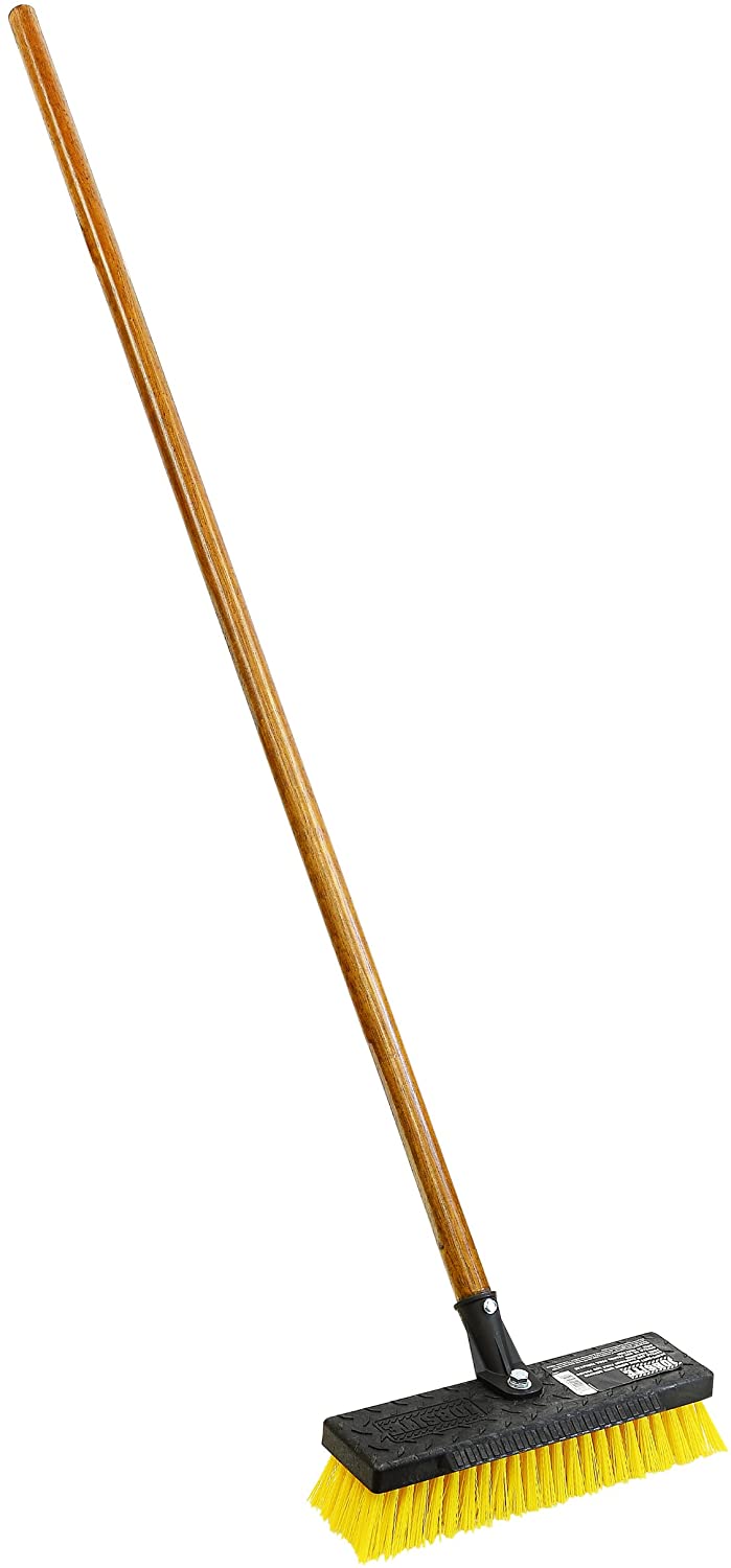 Quickie Deck Scrub with 54-Inch Handle