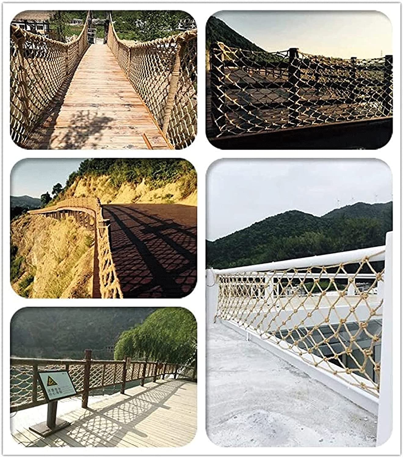 Hemp Rope Net,Children Climbing Safety Net,Pet Anti-Fall Protective Netting for Stairs Outdoor Patio