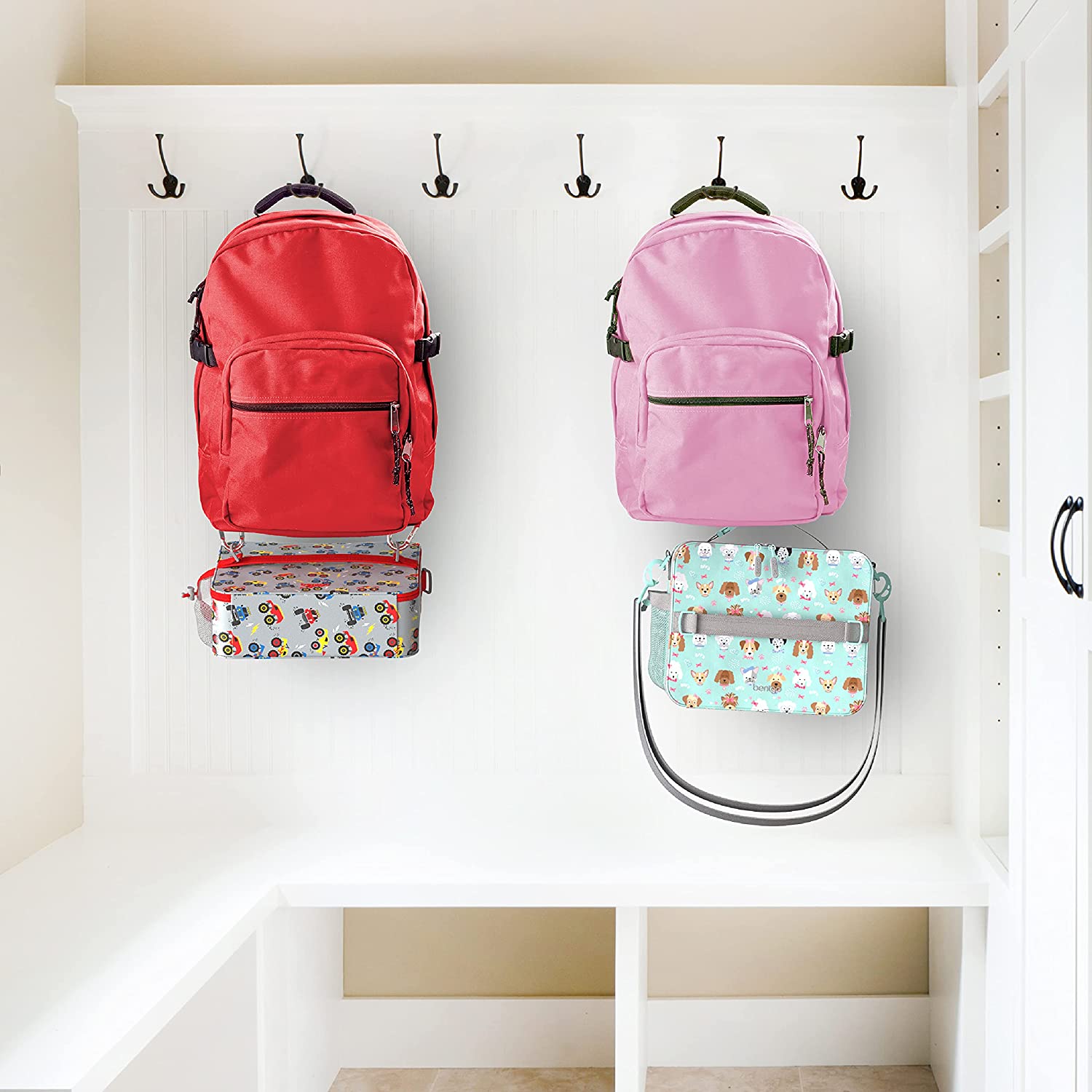 Bentgo Kids Prints Lunch Bag - Double Insulated, Durable, Water-Resistant Fabric with Interior and E