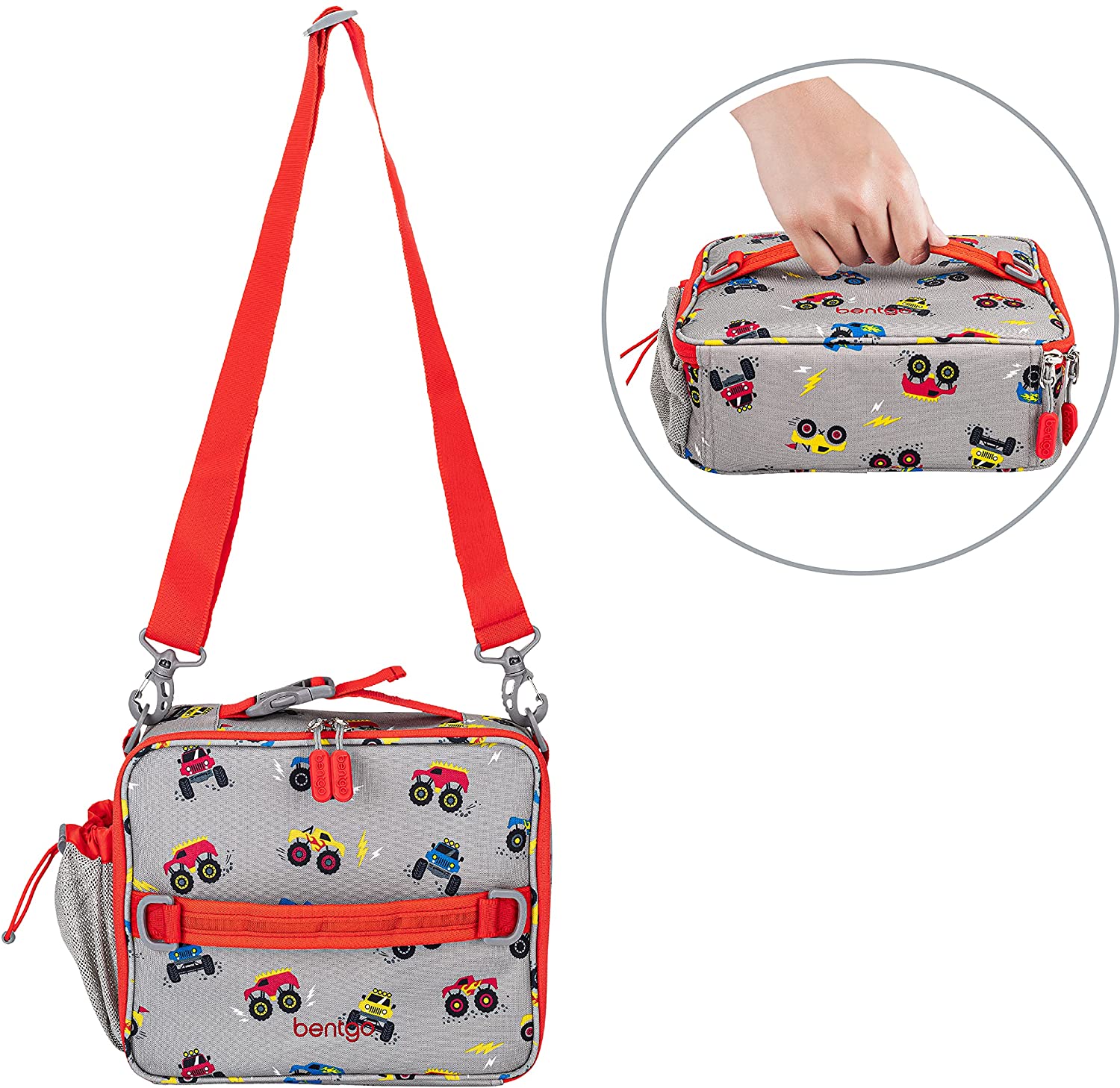 Bentgo Kids Prints Lunch Bag - Double Insulated, Durable, Water-Resistant Fabric with Interior and E