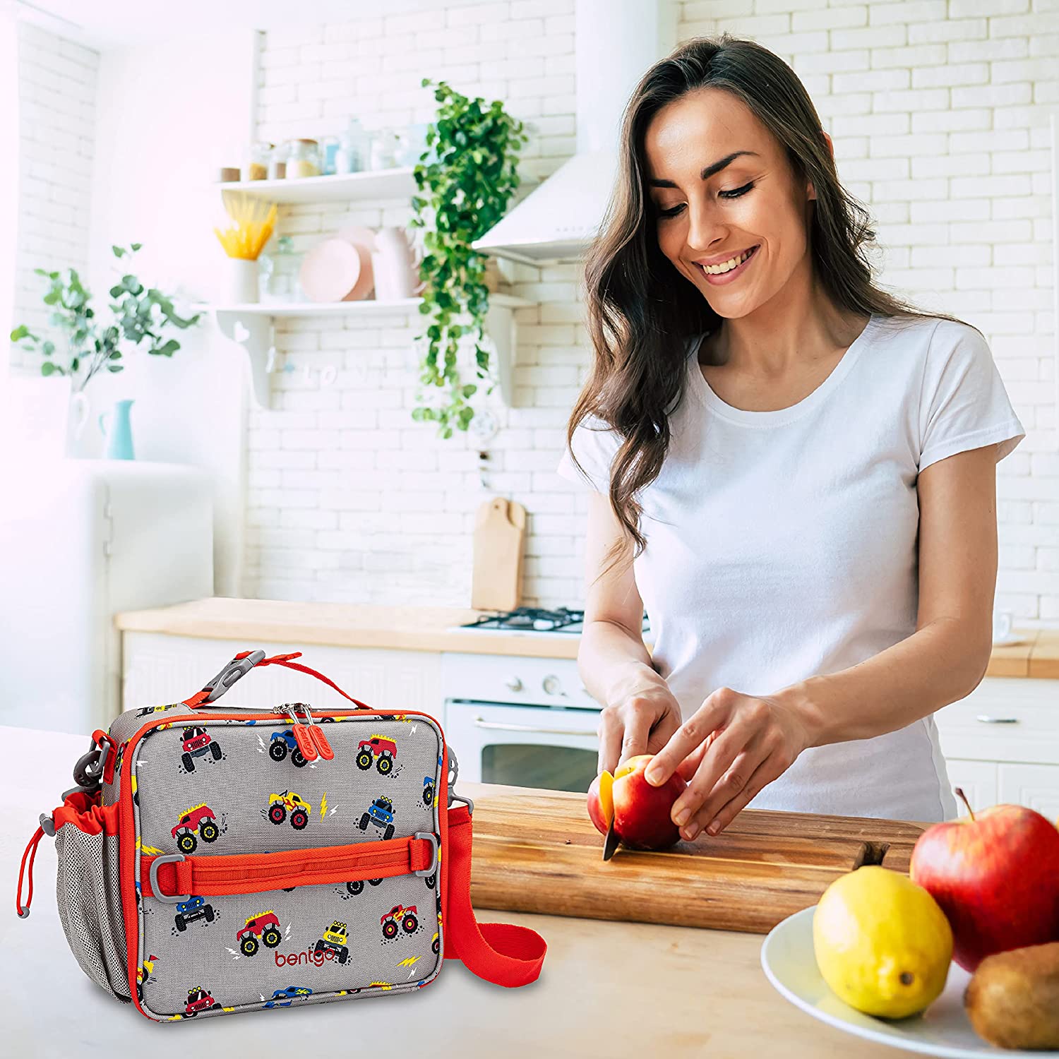 Bentgo Kids Prints Lunch Bag - Double Insulated, Durable, Water-Resistant Fabric with Interior and E