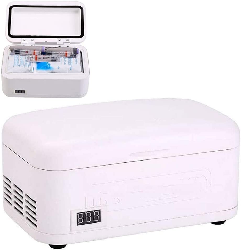 JIN Insulin Cooler Case Car Refrigerator for Insulin 8 Hours Standby Thermostat Drug Reefer for Home