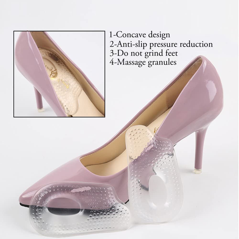 1Pair Foot Care Silicone Heel Cups Silicone Heel Pads for Bone Spurs Pain Relief Protectors of Your 