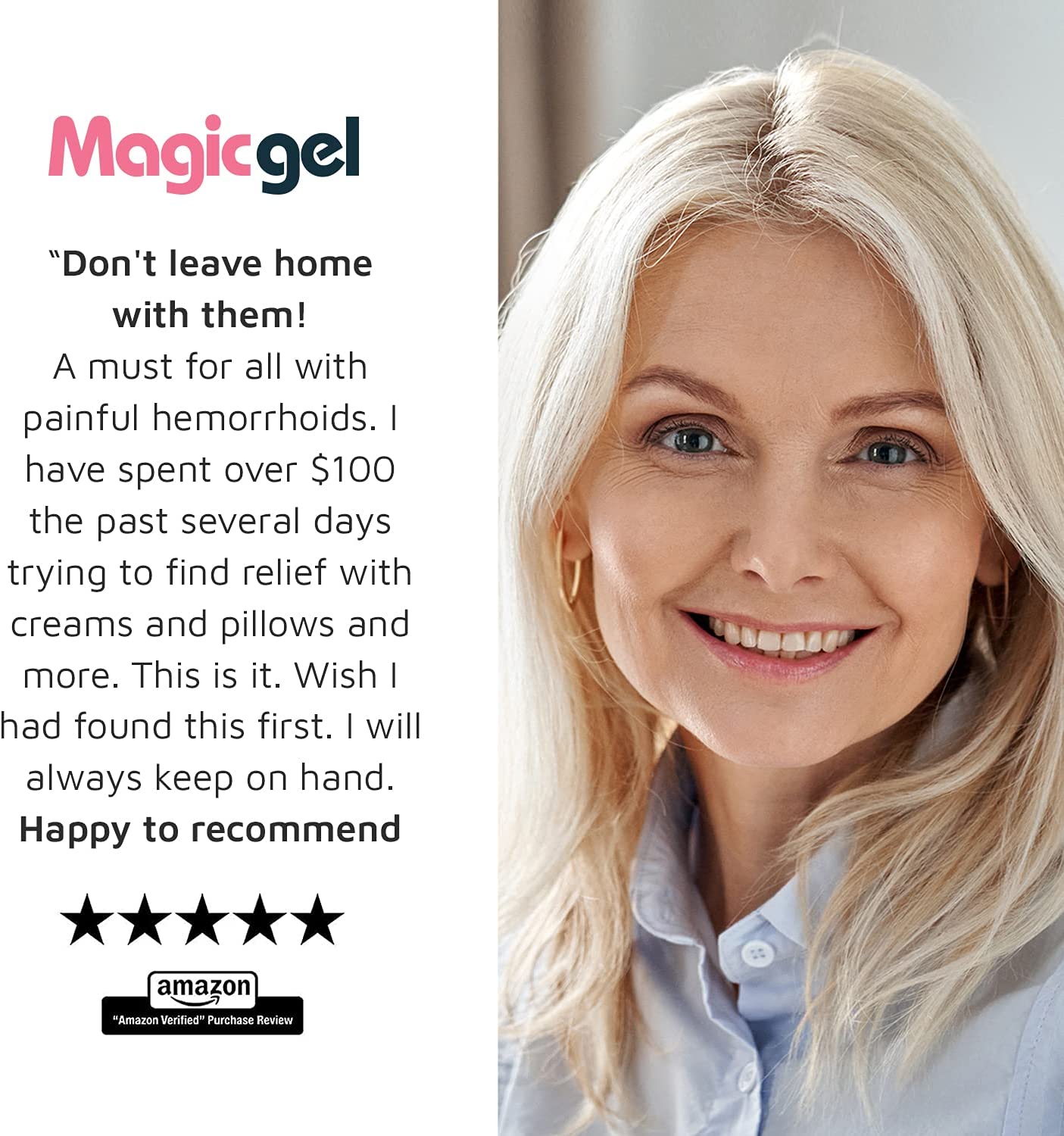 Hemmeroid Treatments - Ice Pack for Hemorrhoid, for Internal and External Hemorrhoid Pain Relief. Fa