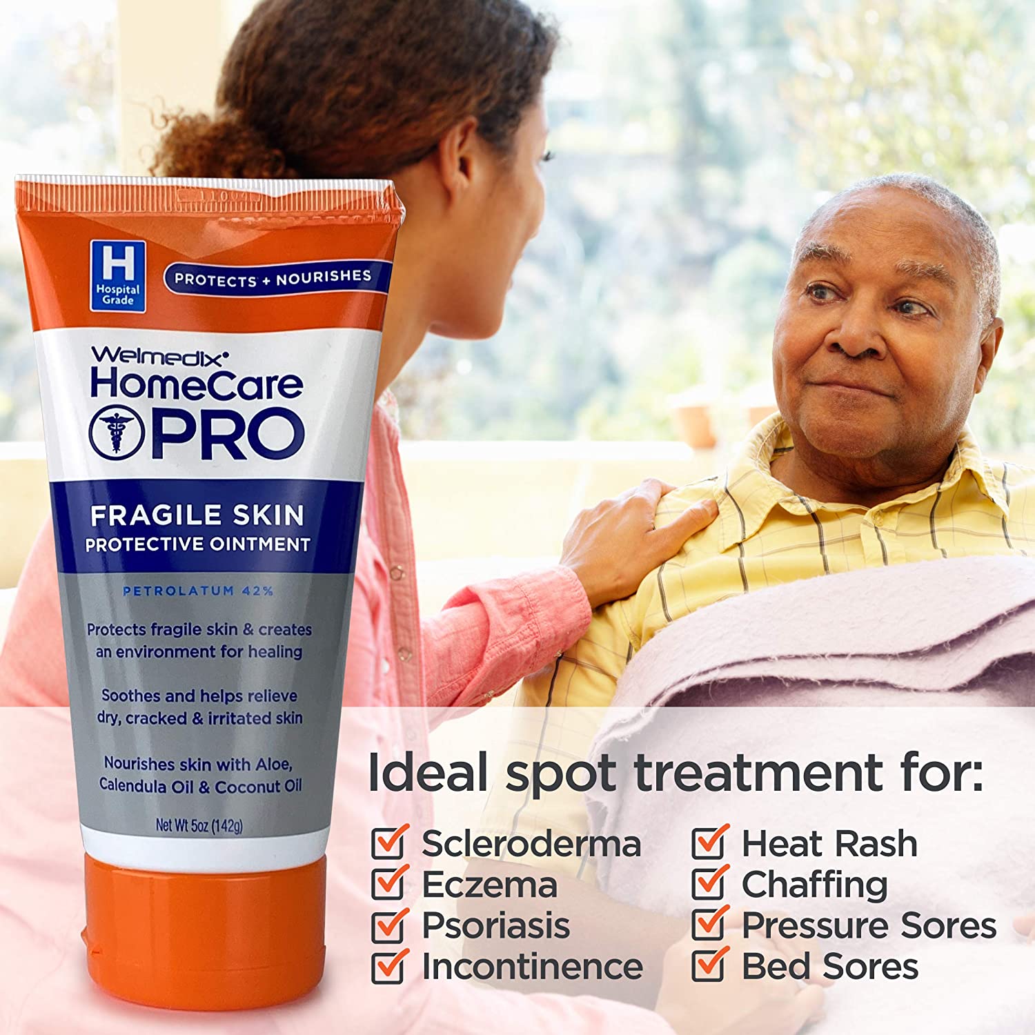 Welmedix Fragile Skin Protective Ointment | Hospital Grade Healing Ointment, Barrier Cream & Skin Pr