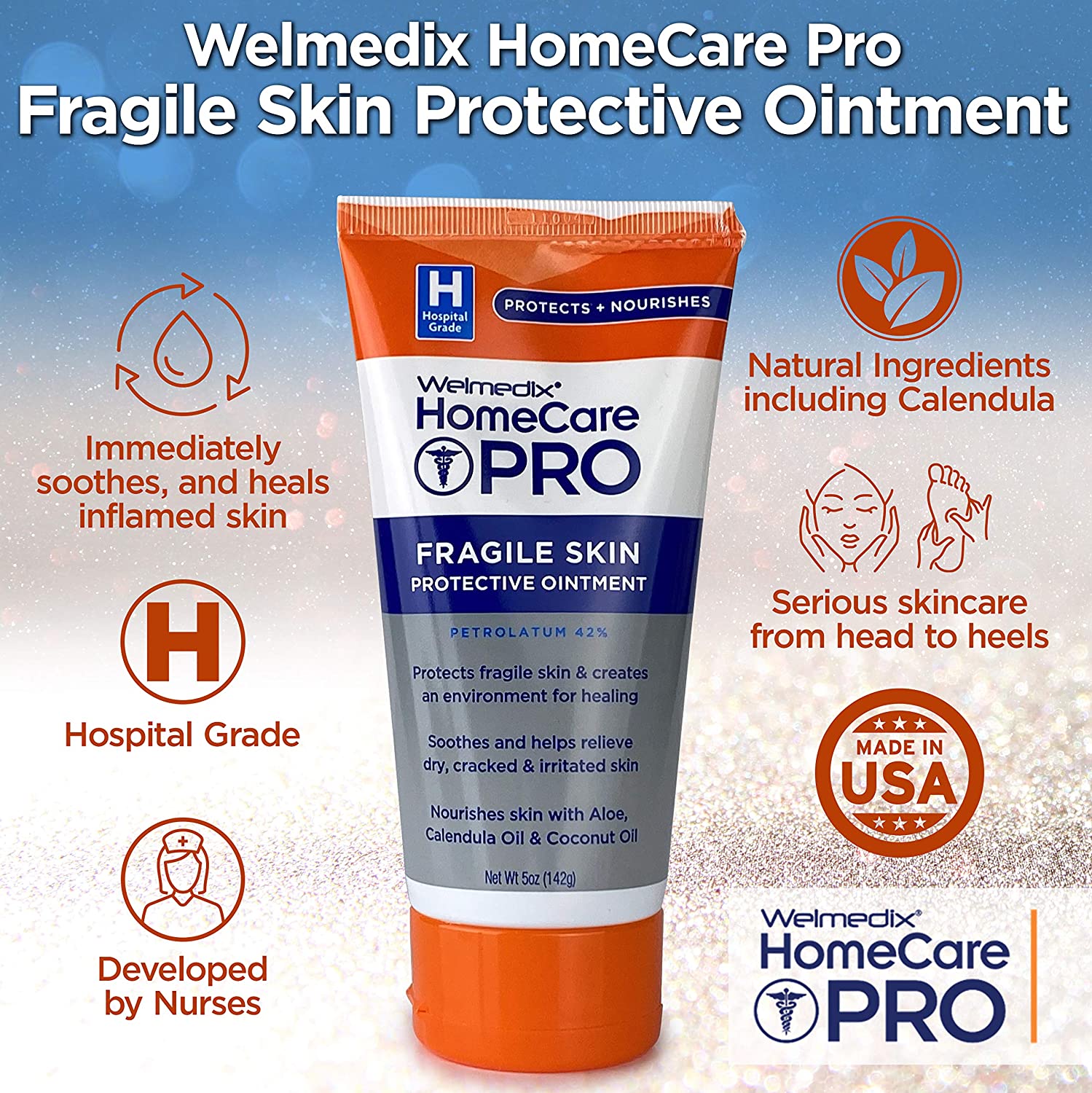 Welmedix Fragile Skin Protective Ointment | Hospital Grade Healing Ointment, Barrier Cream & Skin Pr