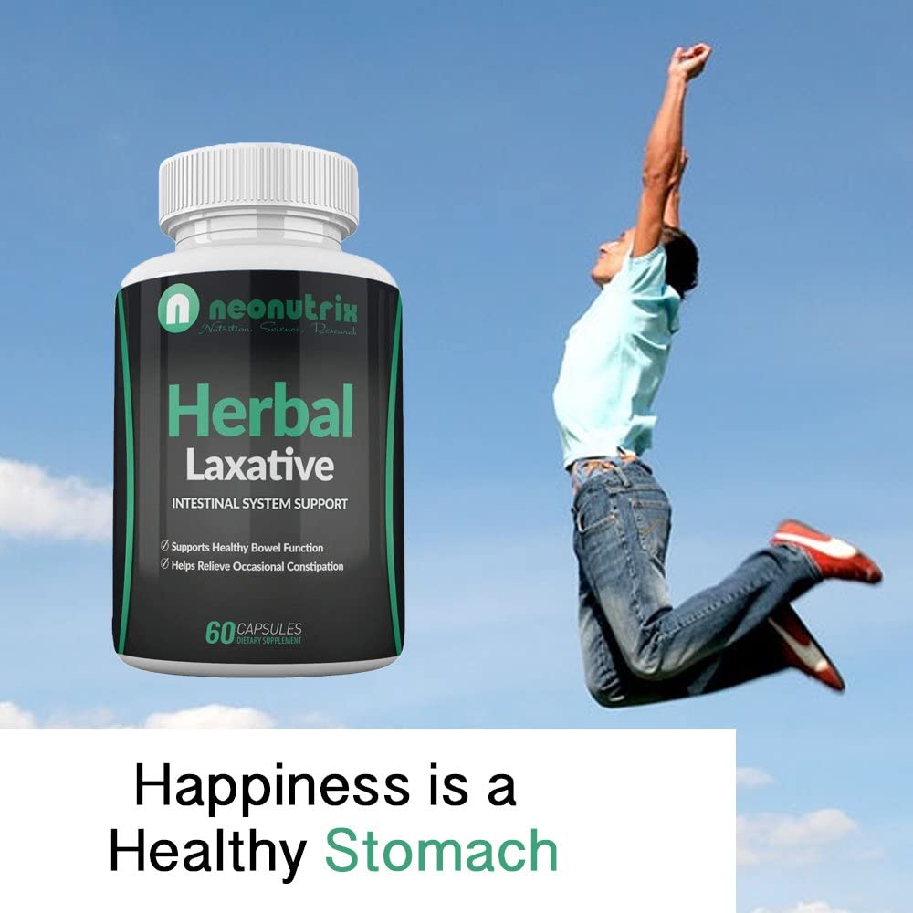 Natural Laxative Psyllium Husk Capsules Constipation Relief & Healthy Bowel Movement Colon Cleanse &