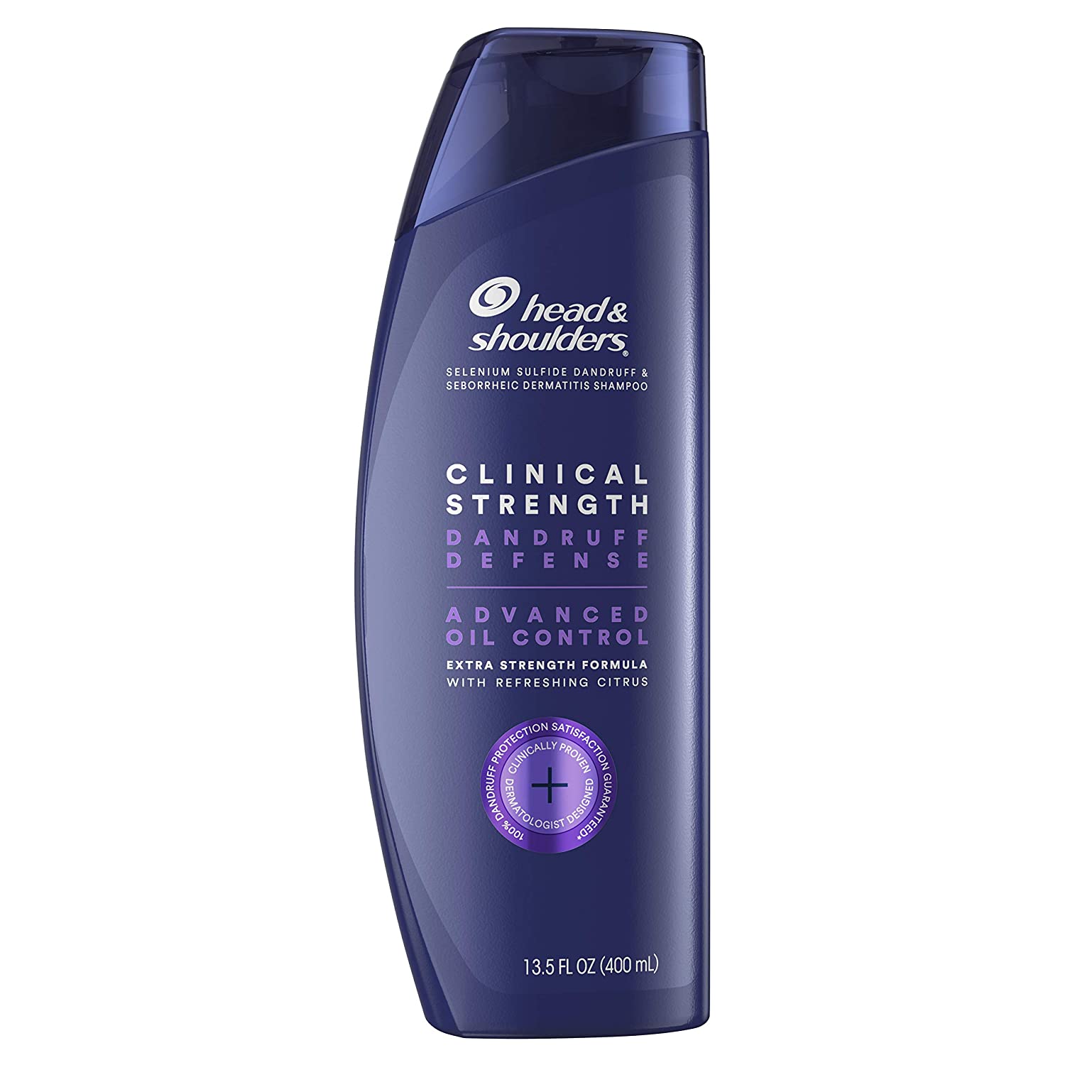 Head & Shoulders Clinical Dandruff Defense + Advanced Oil Control Shampoo, 13.5 Fl Oz, 5.291 Fl Oz