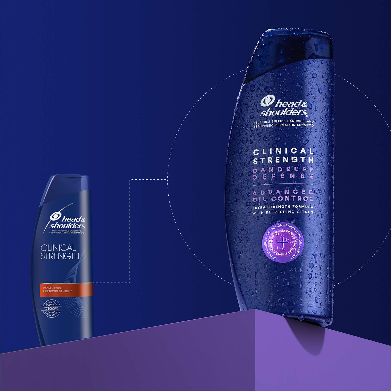 Head & Shoulders Clinical Dandruff Defense + Advanced Oil Control Shampoo, 13.5 Fl Oz, 5.291 Fl Oz