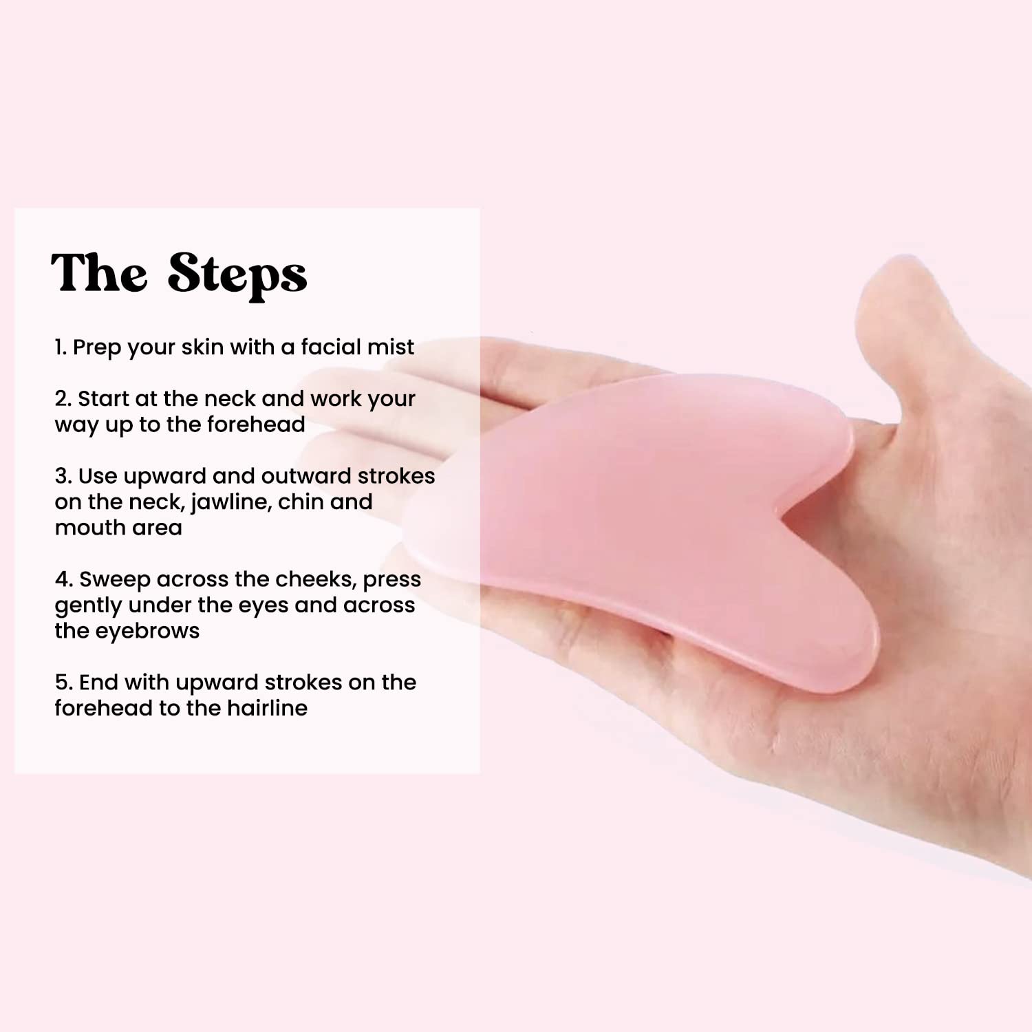 ROSELYNBOUTIQUE Gua Sha Facial Tools - Skin Care Tools Natural Massager for Skincare Face Body Relie