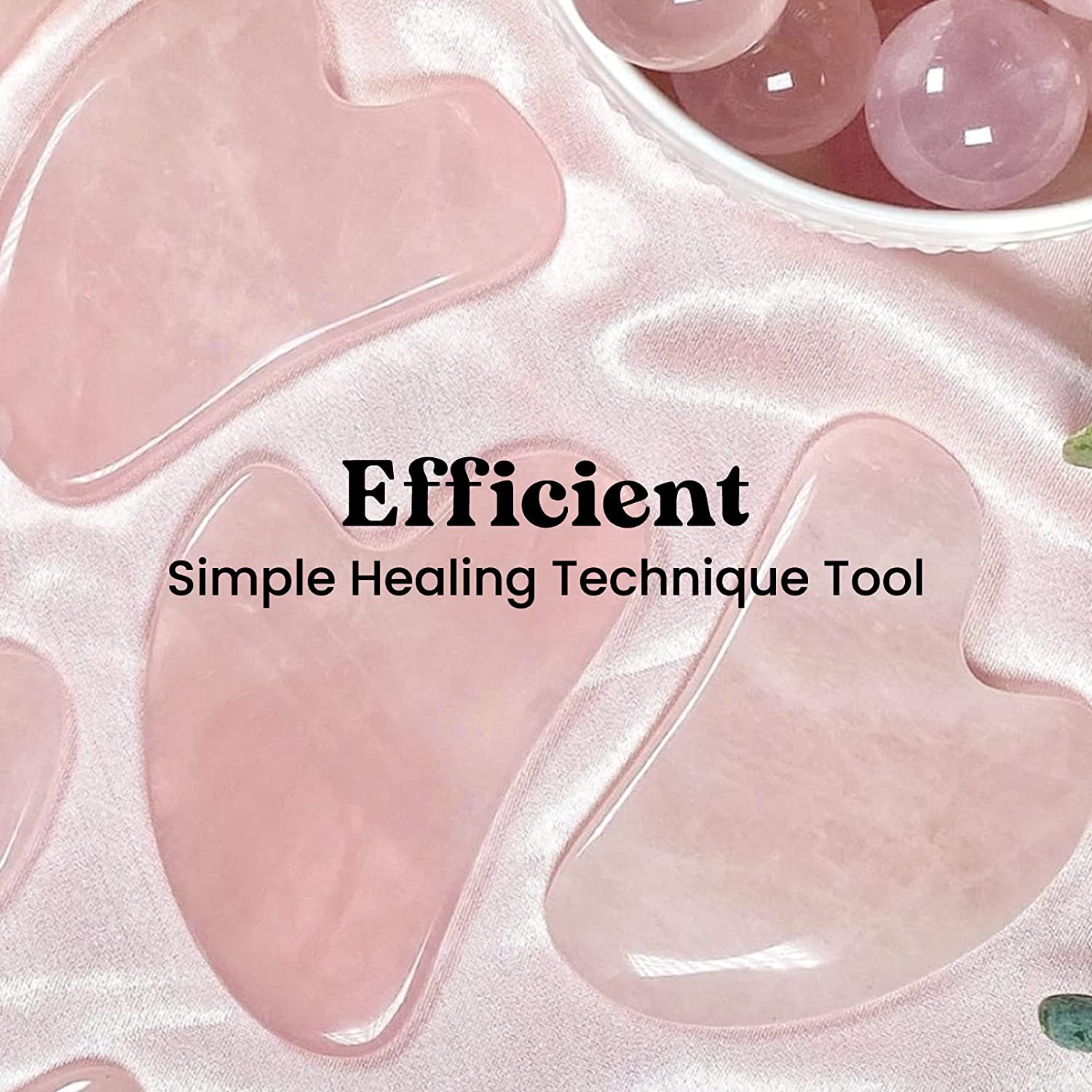 ROSELYNBOUTIQUE Gua Sha Facial Tools - Skin Care Tools Natural Massager for Skincare Face Body Relie