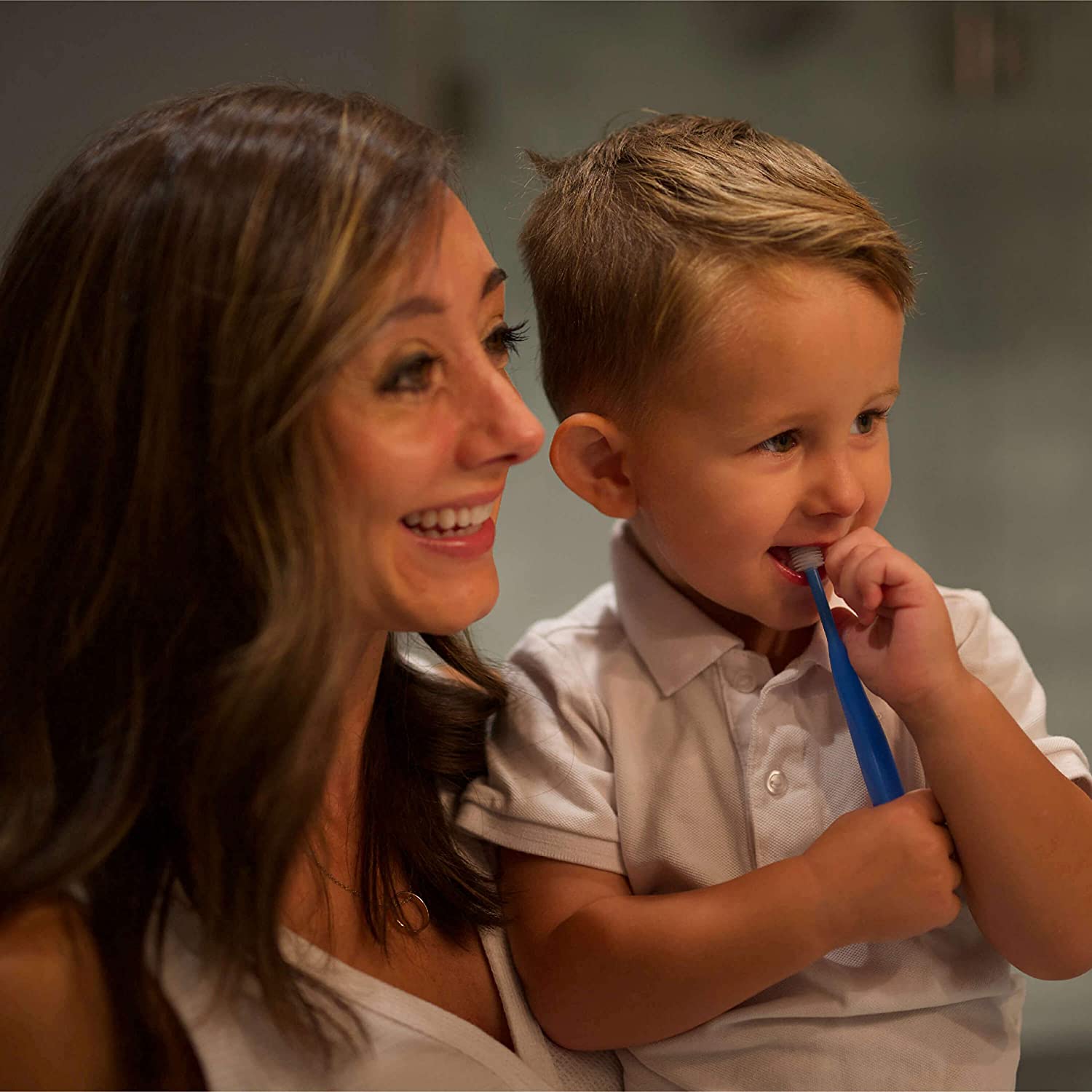 Brilliant Baby Toothbrush by Baby Buddy - for Ages 4-24 Months, Micro Bristles Clean All-Around Mout