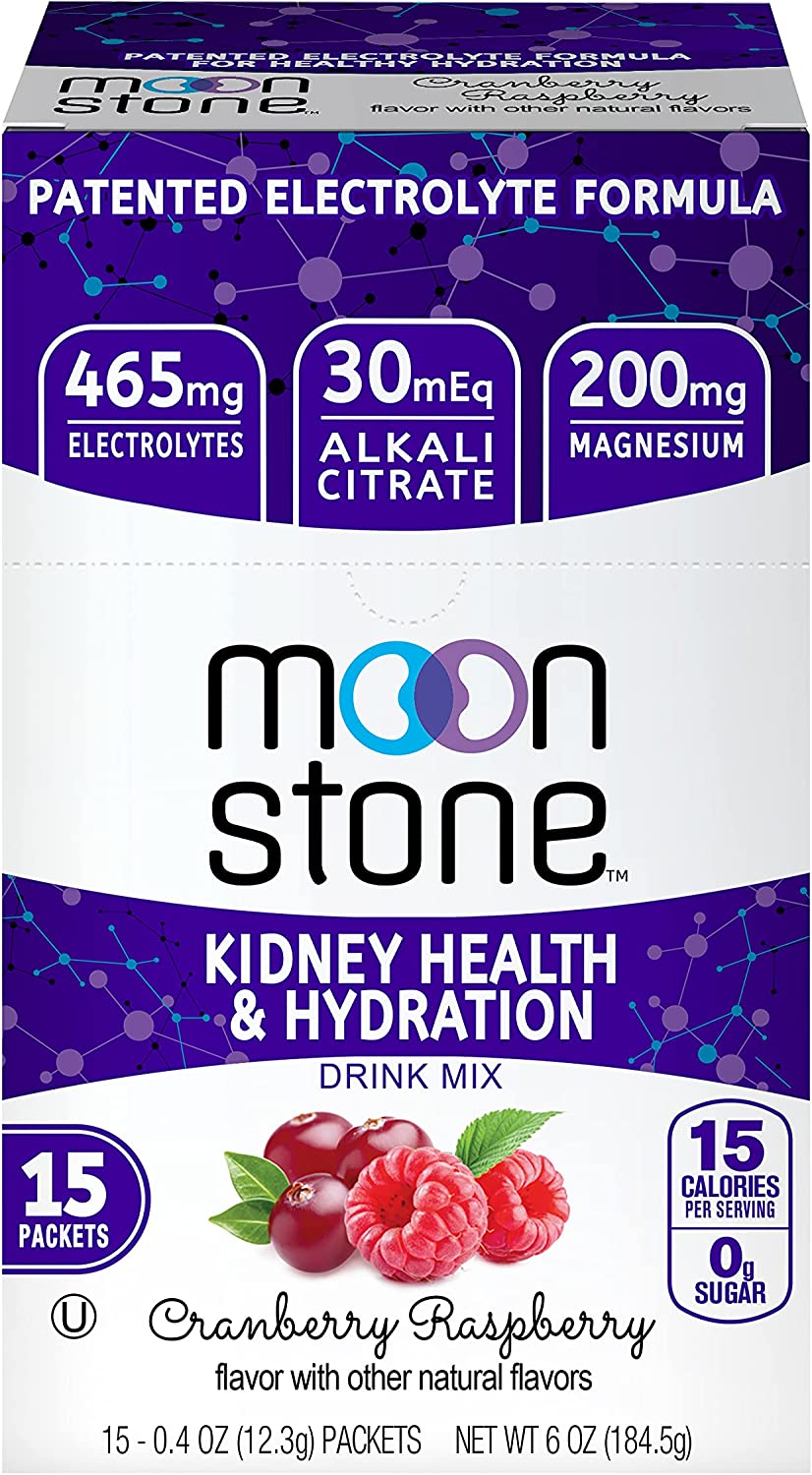 Moonstone Nutrition Kidney Stone Health Supplement, Keto Electrolyte Hydration Powder, Alkalize, Pre
