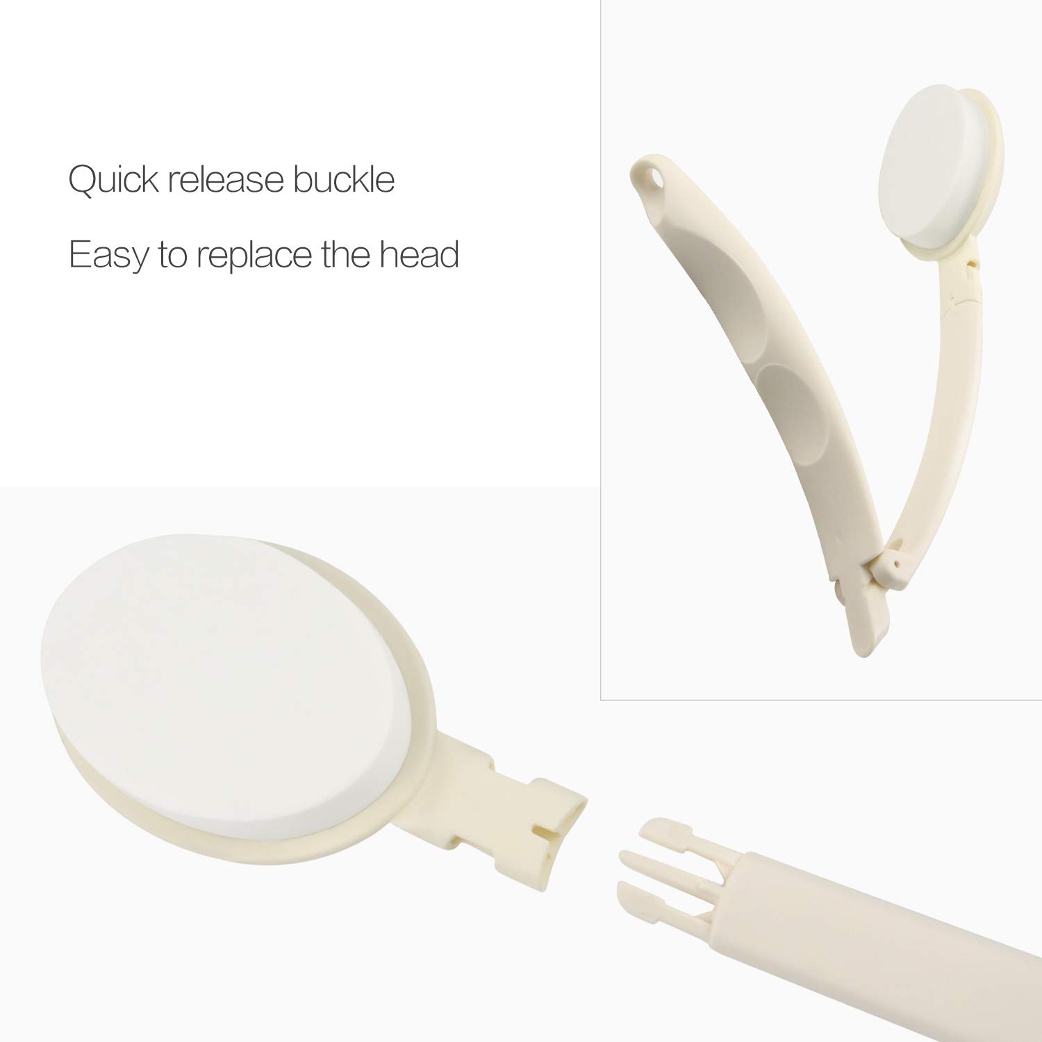 LFJ Lotion Applicator with Long Curved Handle for Back,Legs,Feet Self Application of Sunscreen , Sun