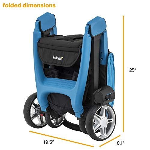 Larktale Chit Chat Compact Lightweight Travel Stroller, Freshwater Blue