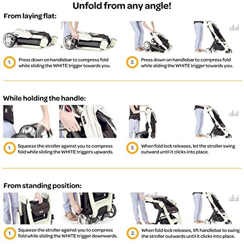 Larktale Chit Chat Compact Lightweight Travel Stroller, Freshwater Blue