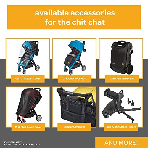 Larktale Chit Chat Compact Lightweight Travel Stroller, Freshwater Blue