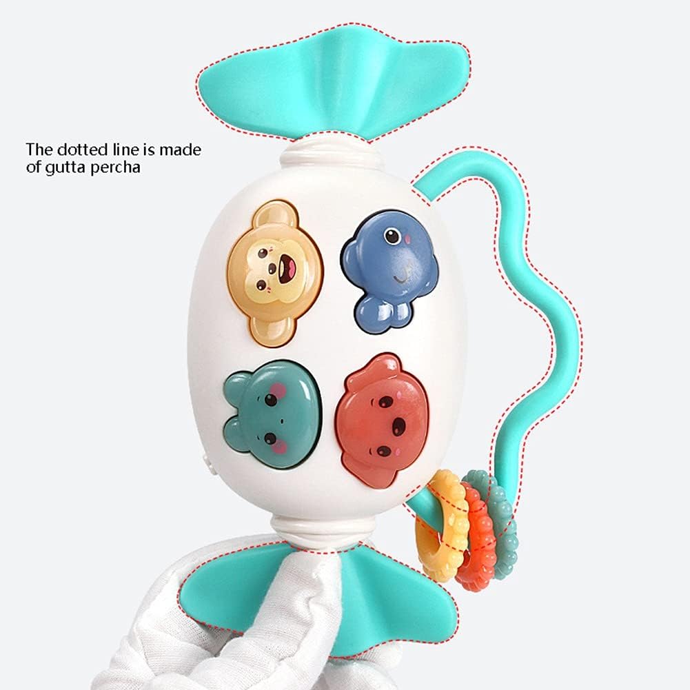 Ochine Soft Infant Rattle Musical Candy with Light Baby Rattles Kids Set Style Safety Hand Bell Musi
