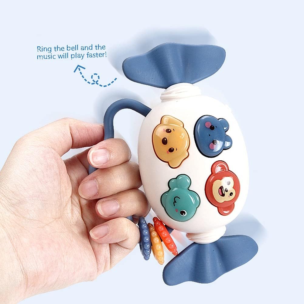 Ochine Soft Infant Rattle Musical Candy with Light Baby Rattles Kids Set Style Safety Hand Bell Musi