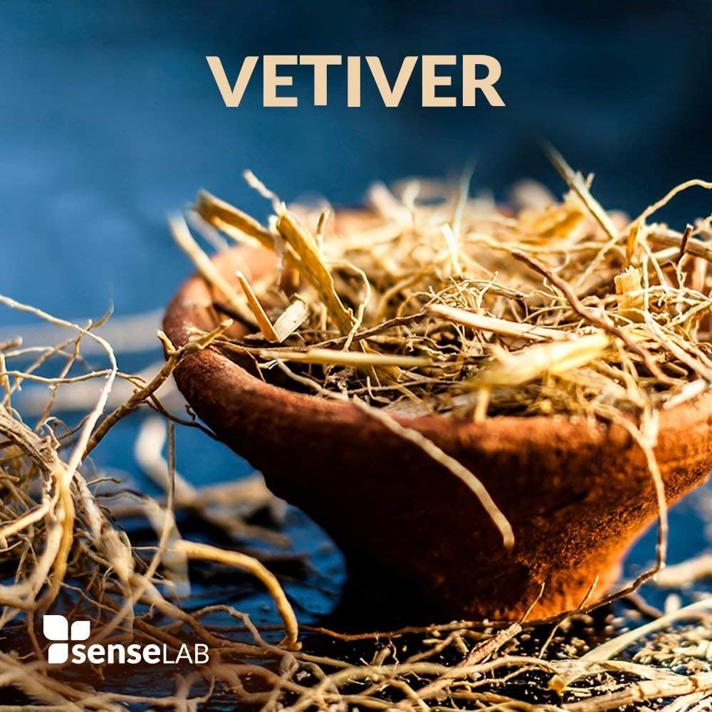 SenseLAB Vetiver Essential Oil - 100 % Pure Extract Vetiver Oil Therapeutic Grade - Focus and Ease T