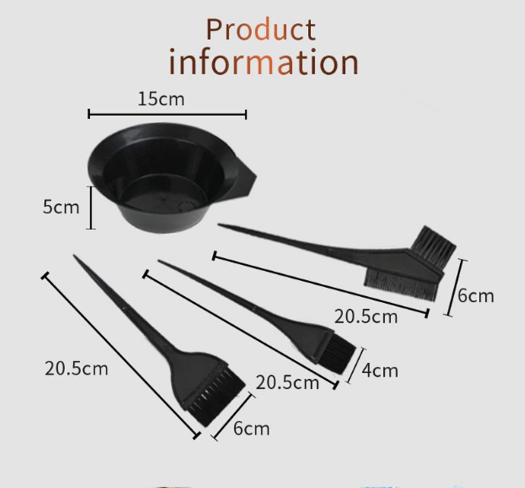 PEPAXON Hair Dye Coloring Kit 18PCS Hair Dyeing DIY Tool Tinting Bowl, Dye Brush, Ear Cover, Gloves,