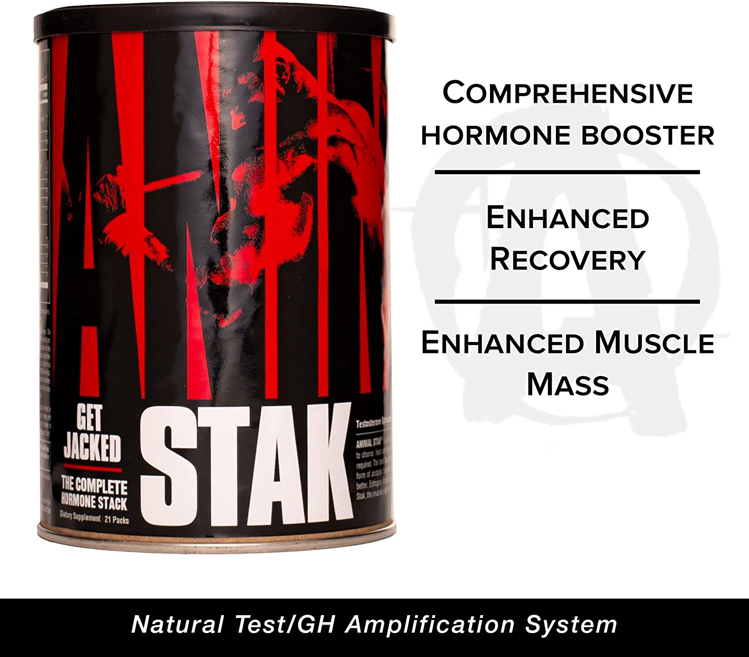 Animal Stak - Natural Hormone Booster Supplement with Tribulus - Natural Testosterone Booster for Bo