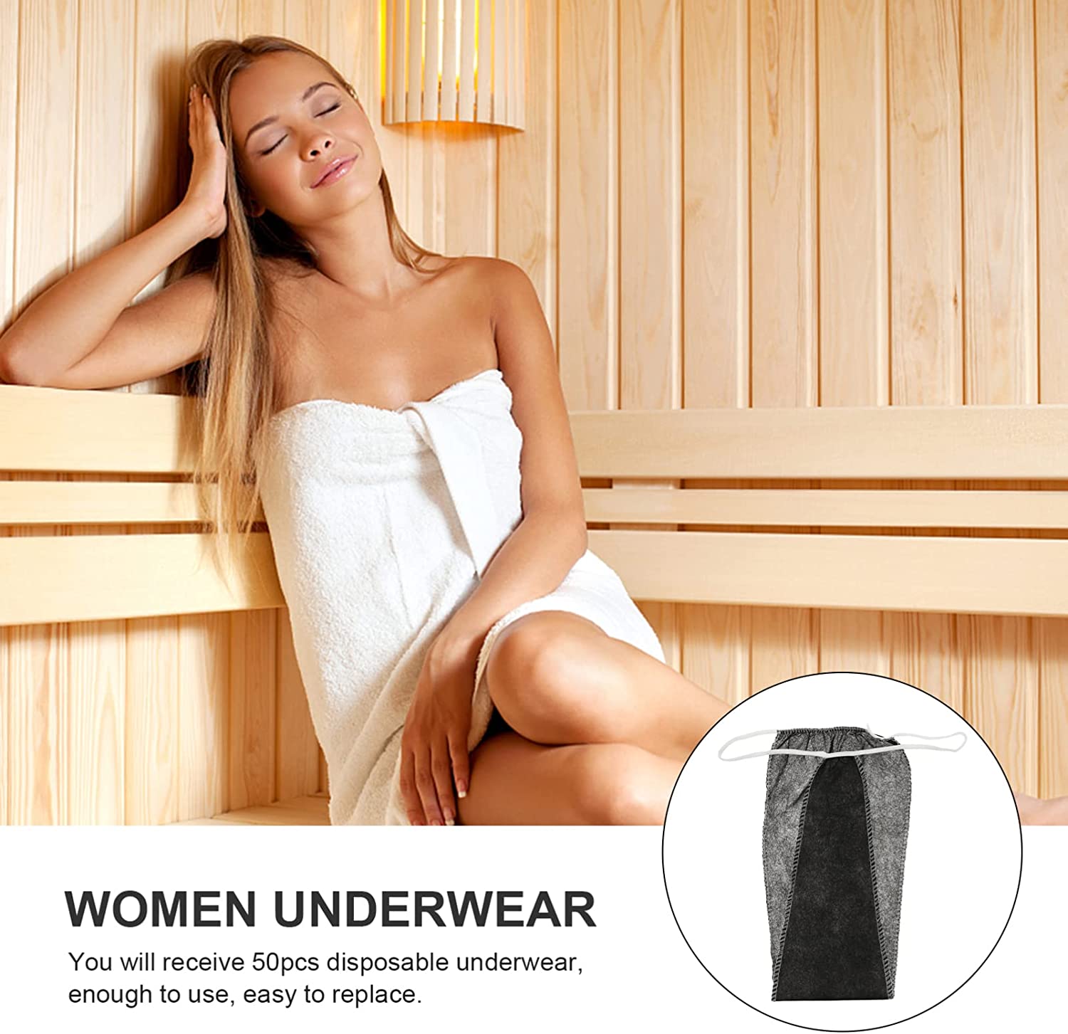 Disposable Panties for Women Spa: 100pcs T Thong Underwear Spay Tanning Wraps Spa Underwear for Wome