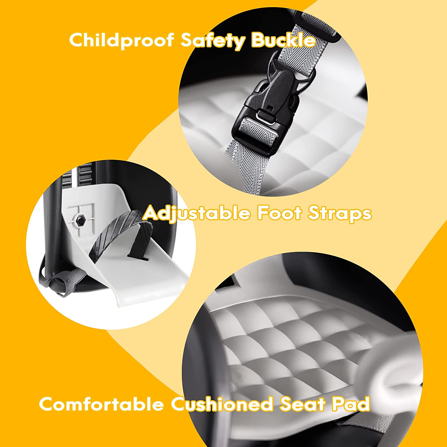 CyclingDeal Bicycle Baby Seat Carrier with Handrail - Front Mounted Child Kid Toddler Bike Seat for