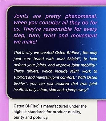 Osteo Bi Flex Joint Care Msm Formula, Twin Pack, 120+120