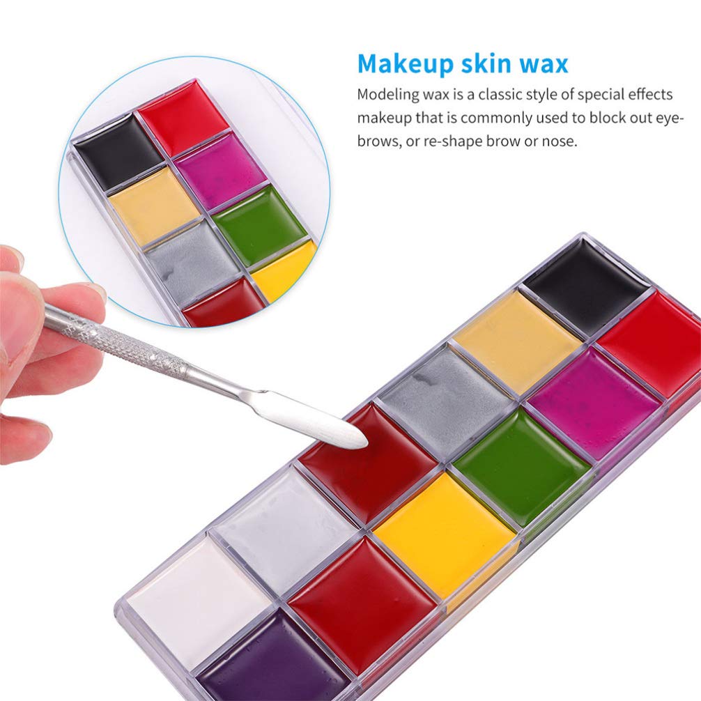 Beaupretty 3pcs Professional Halloween Makeup Kit Special Effects Stage Makeup Fake Wound Scars Wax 