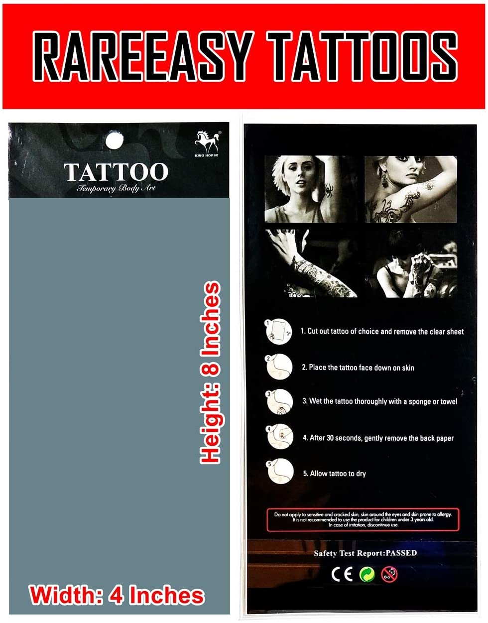 Tattoos 2 Sheets Cute Baby Ghost Skull Skeleton Temporary Tattoo Body Art Stickers Waterproof Tattoo