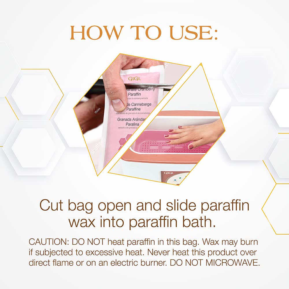 GiGi Paraffin Wax Pomegranate Cranberry 16oz