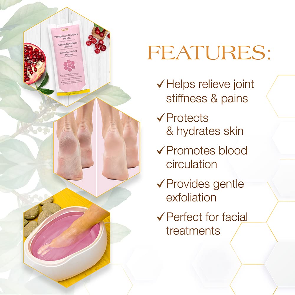 GiGi Paraffin Wax Pomegranate Cranberry 16oz