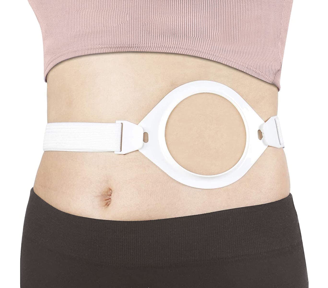 Lightweight Ostomy Belt, Portable Length Adjustable Strap Ostomy Hernia Belt, for Post-Operative Car