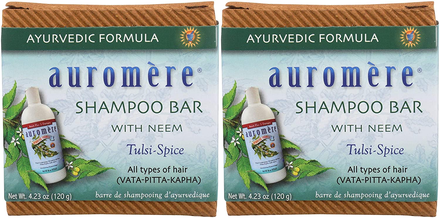Auromere Ayurvedic Shampoo Bar - Eco Friendly, Handmade, Vegan, Cruelty Free, Natural, Non GMO, All 