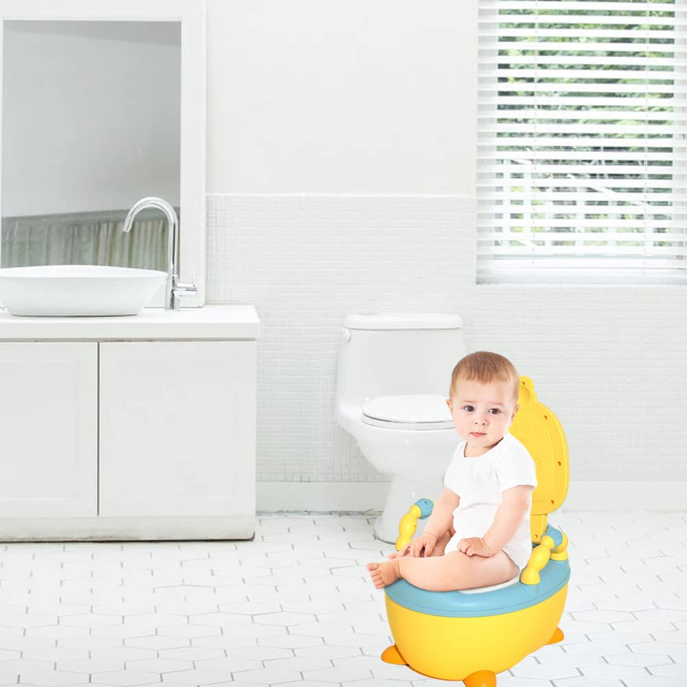 Potty Training Seat Potty Chair Toddler Toilet Seat for Girls Boys with PVC Soft Pad Cute Cartoon To