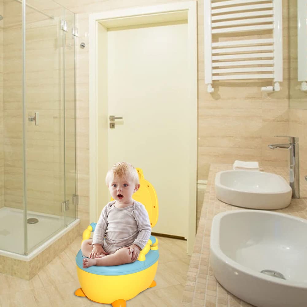 Potty Training Seat Potty Chair Toddler Toilet Seat for Girls Boys with PVC Soft Pad Cute Cartoon To