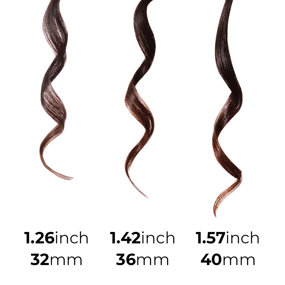 VODANA Professional GlamWave Ceramic Curling Iron, Natural Curls, Hair Curler, Curling Wand, Availab