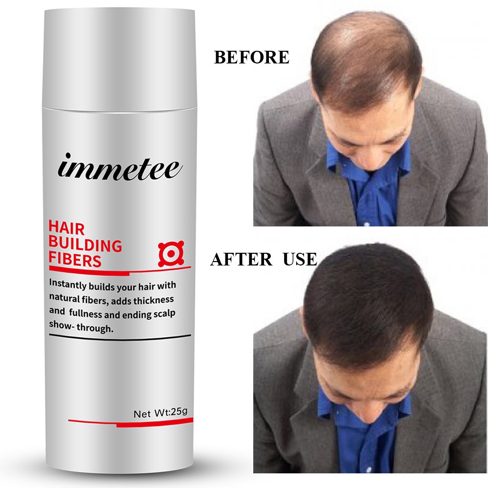 IMMETEE Keratin Hair Building Fibers Powder Conceal Instantly for Thinning Hair,Cover Up Hair Loss N