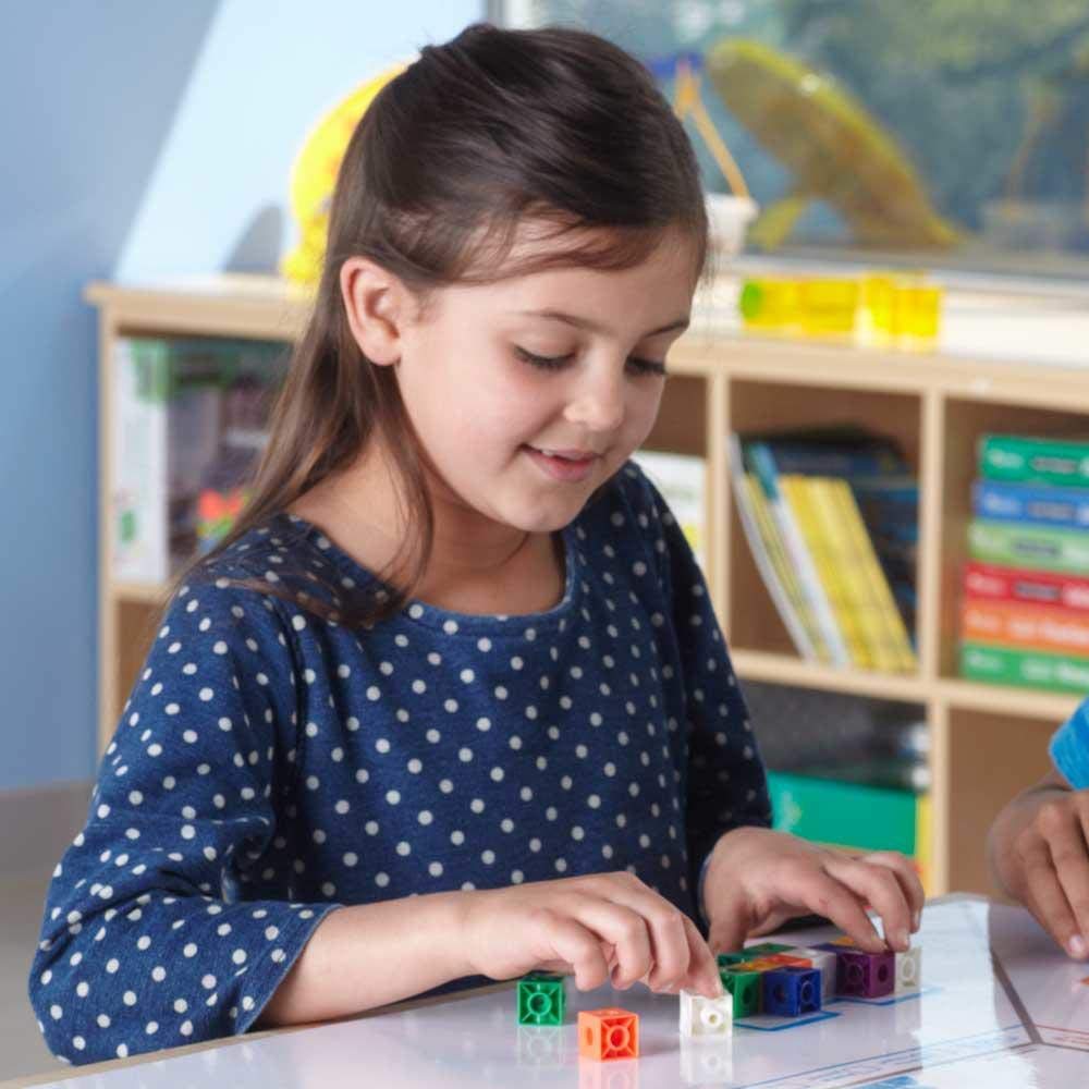 hand2mind Pop Cubes, Math Linking Cubes, Plastic Cubes, Snap Blocks, Color Sorting, Connecting Cubes