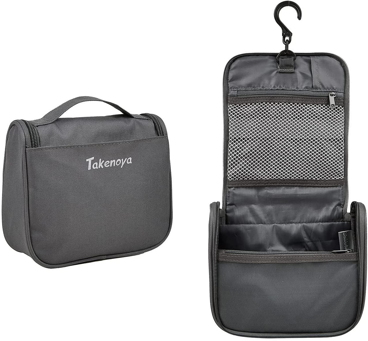 Toiletry Bag with Hanging Hook, Travel Organizer for Men and Women, Cosmetic Bag for Skincare Produ