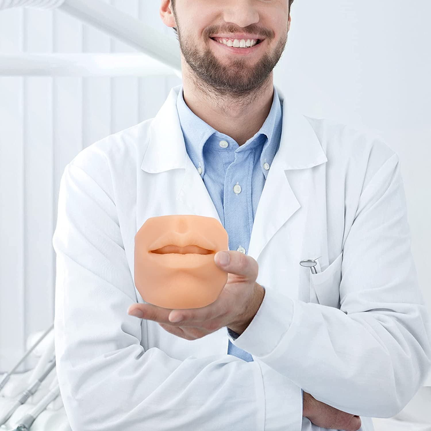 Ultrassist Soft Silicone Mouth Model for Practicing Suture, Silicone Flexible Model for Education Di