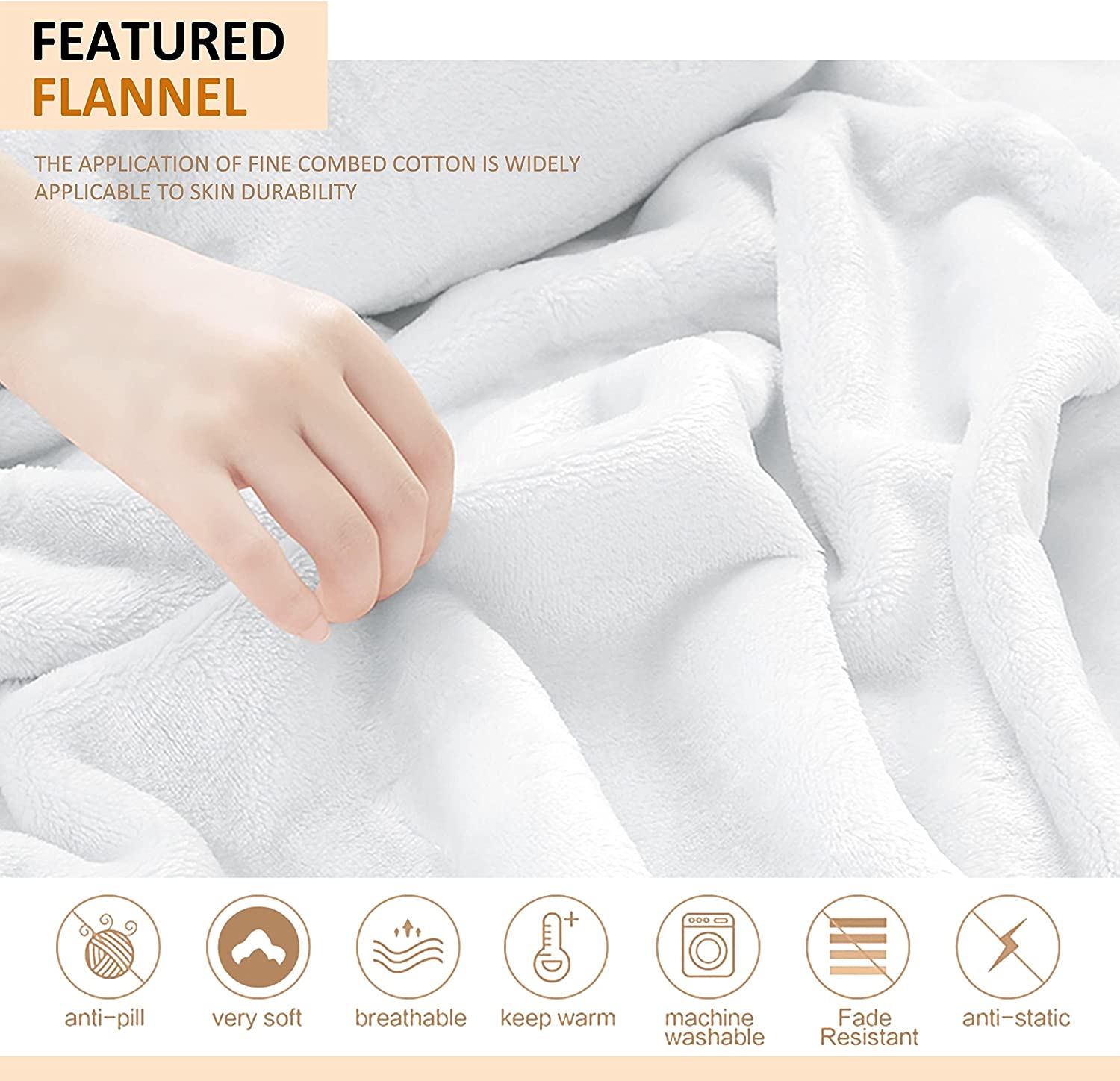 Camo Buck Leopard Forest Fleece Throw Blanket No-Shedding Soft, Warm & Lightweight Perfect for Bed S