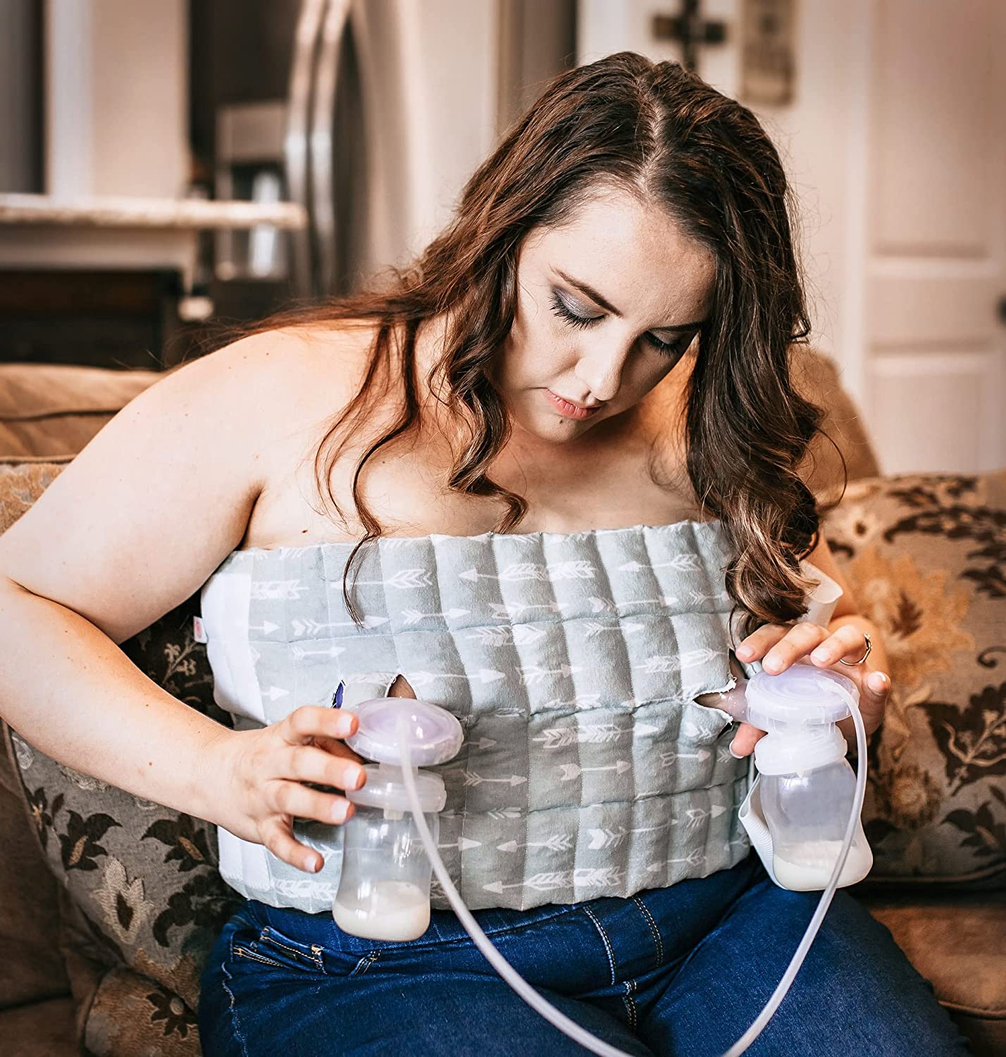 Nustle Complete Set 5-in-1 Breastfeeding Hot/Cold Pad Moist Heat Therapy G/G SM