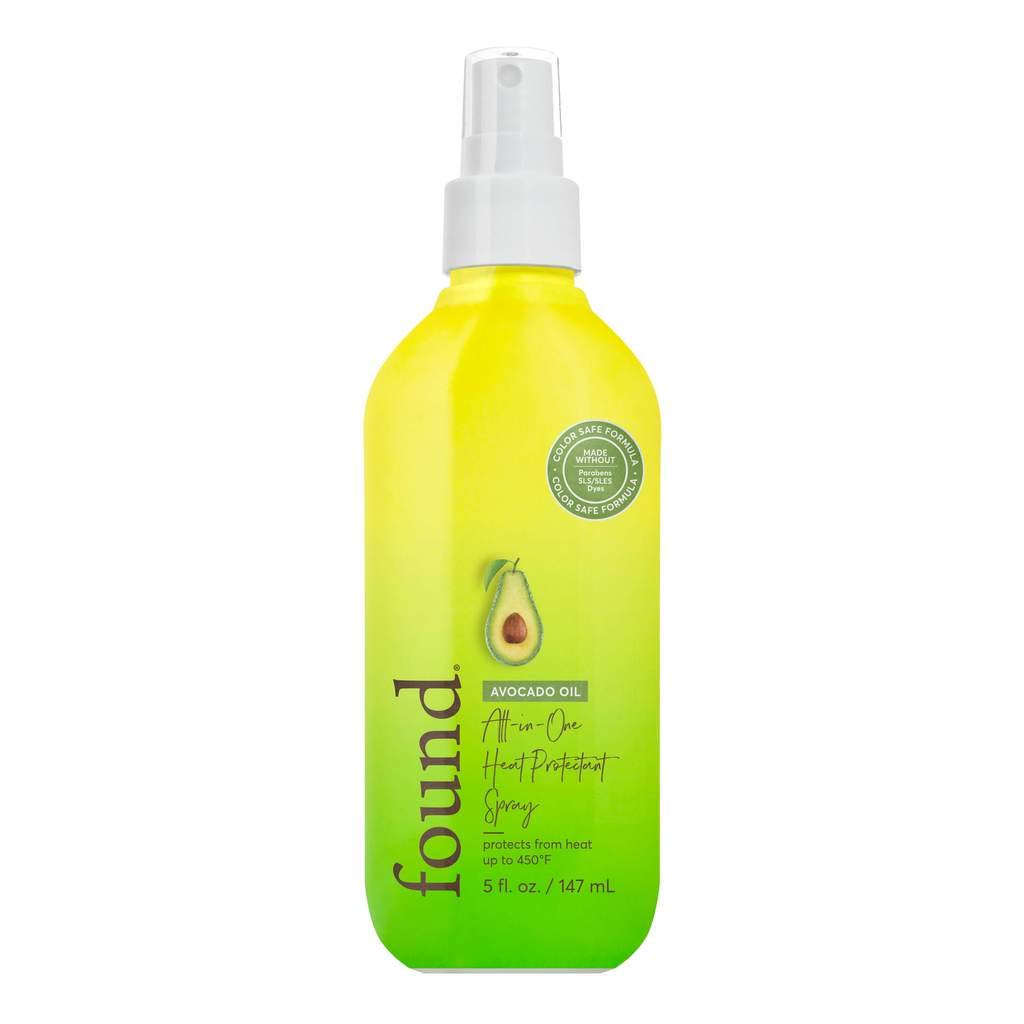 FOUND Haircare Avocado Oil All-in-one Heat Protectant Spray, 5 Fl Oz | Styling Treatment | Lightweig