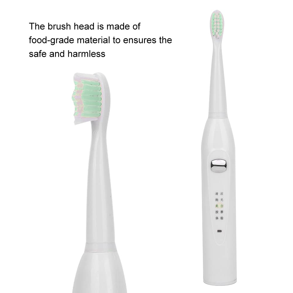 Electric Sonic Toothbrush, USB Rechargeable Electric Toothbrush, Soft Hair Waterproof Ultra Whitenin