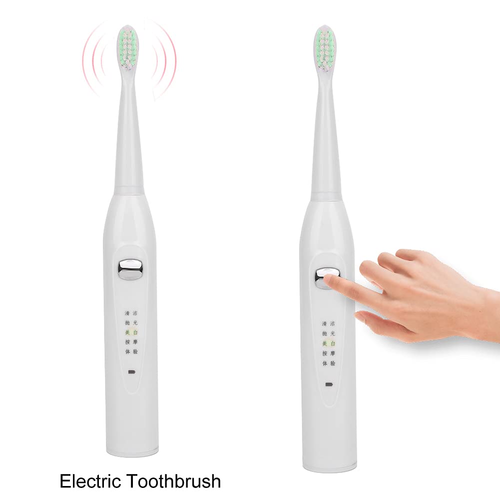 Electric Sonic Toothbrush, USB Rechargeable Electric Toothbrush, Soft Hair Waterproof Ultra Whitenin