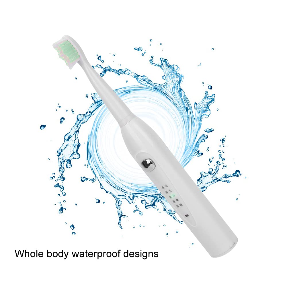 Electric Sonic Toothbrush, USB Rechargeable Electric Toothbrush, Soft Hair Waterproof Ultra Whitenin