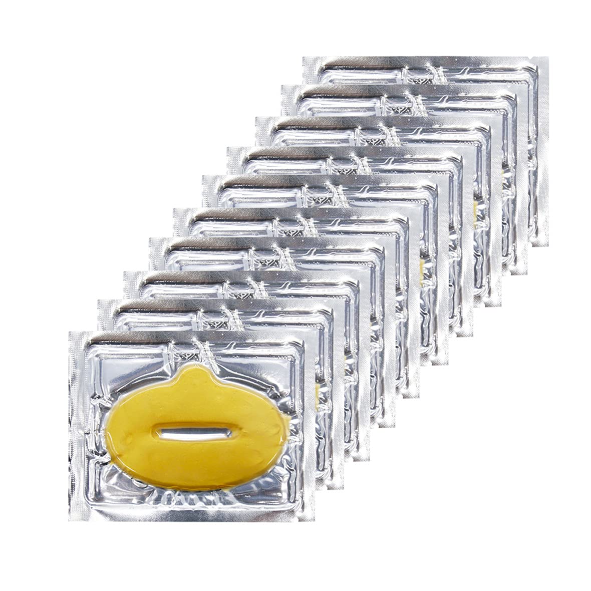 Adofect 30 Pieces Collagen Crystal Lip Masks, Collagen Lip Pads Great for Moisturizing, Remove Dead 